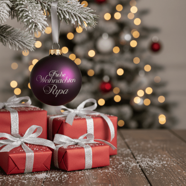 Personalisierte Weihnachtskugel mit Gravur