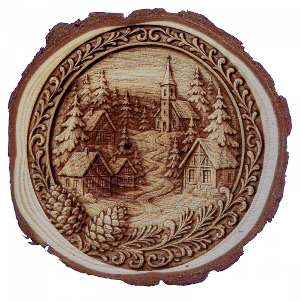 Grafik "Winterdorf" - Vorlage